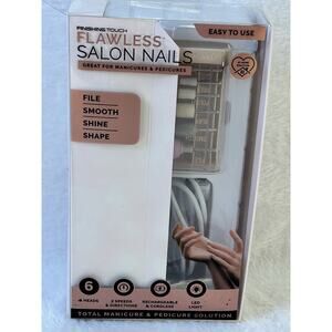 Finishing Touch Flawless Salon Nails Electric Manicure Pedicure Kit Rechargeable